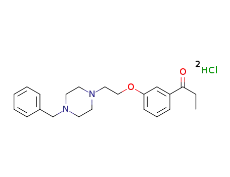 1-(4-(2-(4-benzylpiperazin-1-yl)ethoxy)phenyl)propan-1-one dihydrochloride