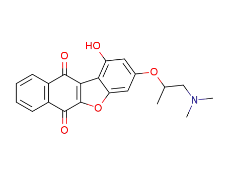 3-[2-(dimethylamino)isopropoxy]-1-hydroxybenzo[b]naphtho[2,3-d]furan-6,11-dione