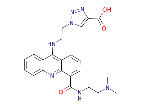 1-(2-(4-(2-(dimethylamino)ethylcarbamoyl)acridin-9-ylamino)ethyl)-1H-1,2,3-triazole-4-carboxylic acid