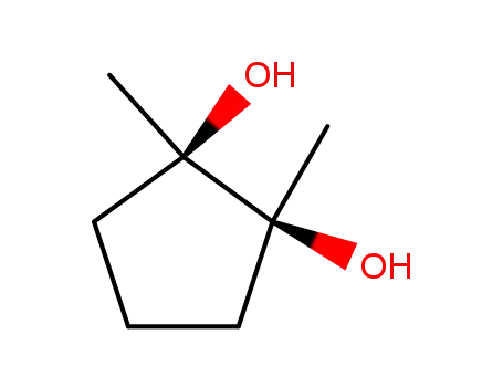 Molecular Structure of 33046-19-4 (1,2-Cyclopentanediol, 1,2-dimethyl-, (1R,2S)-rel-)