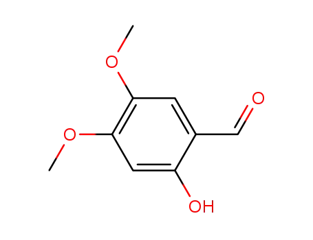 Molecular Structure of 14382-91-3 (2-Hydroxy-4,5-diMethoxybenzaldehyde)
