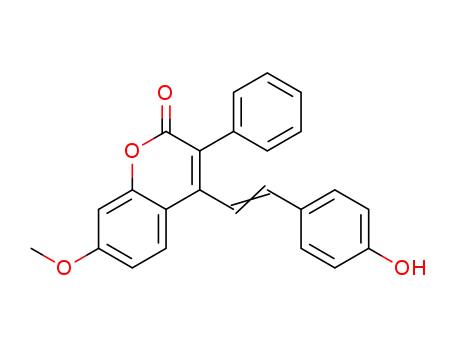 7-methoxy-3-phenyl-4{2-[4-hydroxy-phenyl]-vinyl}chromen-2-one