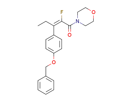 (E)-3-[4-(benzyloxy)phenyl]-2-fluoro-1-morpholinopent-2-en-1-one