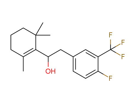 2-(4-fluoro-3-(trifluoromethyl)phenyl)-1-(2,6,6-trimethylcyclohex-1-enyl)ethanol