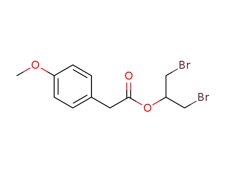 2-bromo-1-(bromomethyl)ethyl 2-(4-methoxyphenyl)acetate