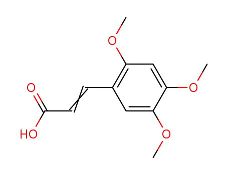 Molecular Structure of 24160-53-0 (trans-2,4,5-Trimethoxycinnamic acid)