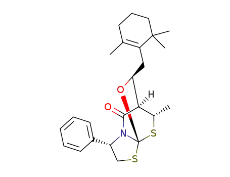 (1R,4S,7R,8S,11S)-11-methyl-8-(2′,6′,6′-trimethylcyclohexenemethyl)-4-phenyl-9-oxa-2,10-dithia-5-azatricyclo[5,2,2,01,5]undecan-6-one