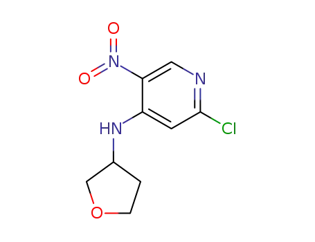 (2-chloro-5-nitropyridin-4-yl)(tetrahydrofuran-3-yl)amine