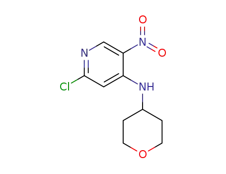 2-chloro-5-nitro-N-(tetrahydro-2H-pyran-4-yl)pyridin-4-amine