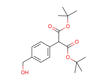 di-tert-butyl 2-(4-hydroxymethylphenyl)malonate