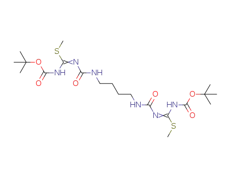 N1,N4-bis{[(tert-butoxycarbonylamino)(methylsulfanyl)methylene]aminocarbonyl}butane-1,4-diamine