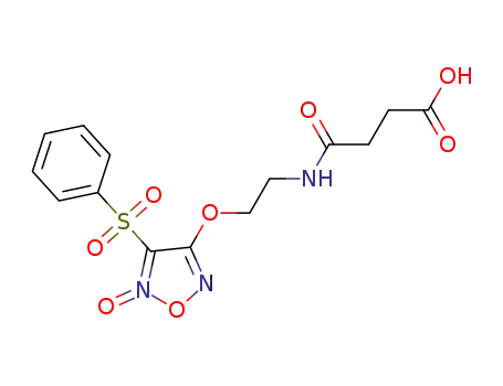 4-(2-(3-carboxypropanamido)ethoxy)-3-(phenylsulfonyl)-1,2,5-oxadiazole-2-oxide