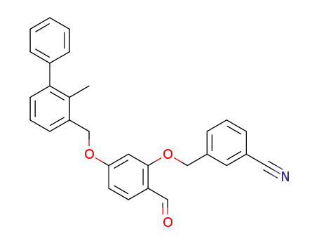 2-(3-cyanobenzyloxy)-4-(2-methyl-(1,1’-diphenyl)-3-yl-methoxyl)benzaldehyde