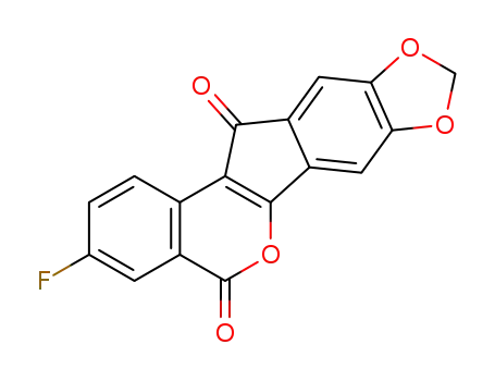 3-fluoro-8,9-methylenedioxyindeno[1,2-c]isochromene-5,12-dione