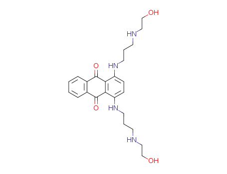 Molecular Structure of 65271-79-6 (1,4-bis({3-[(2-hydroxyethyl)amino]propyl}amino)anthracene-9,10-dione)