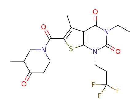 3-ethyl-5-methyl-6-[(3-methyl-4-oxopiperidin-1-yl)carbonyl]-1-(3,3,3-trifluoropropyl)thieno[2,3-d]pyrimidin-2,4-(1H,3H)dione