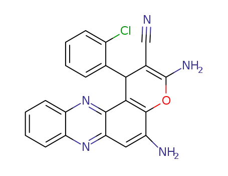 3,5-diamino-1-(2-chlorophenyl)-1H-pyrano[3,2-a]phenazine-2-carbonitrile