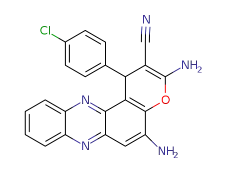 3,5-diamino-1-(4-chlorophenyl)-1H-pyrano[3,2-a]phenazine-2-carbonitrile
