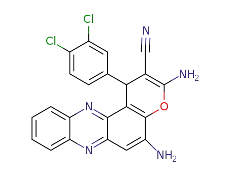 3,5-diamino-1-(3,4-dichlorophenyl)-1H-pyrano[3,2-a]phenazine-2-carbonitrile