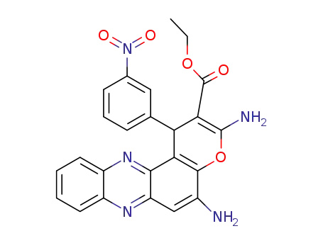 ethyl 3,5-diamino-1-(3-nitrophenyl)-1H-pyrano[3,2-a]phenazine-2-carboxylate