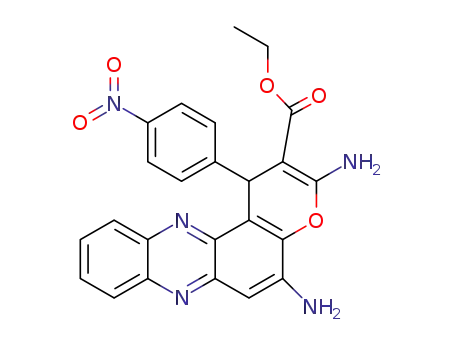 ethyl 3,5-diamino-1-(4-nitrophenyl)-1H-pyrano[3,2-a]phenazine-2-carboxylate