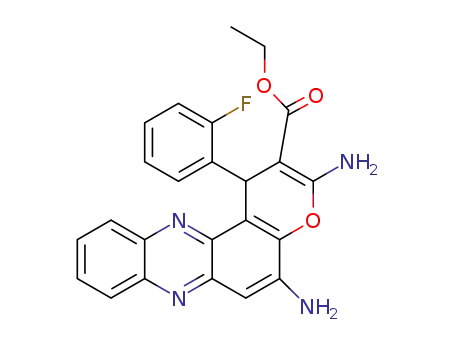 ethyl 3,5-diamino-1-(2-fluorophenyl)-1H-pyrano[3,2-a]phenazine-2-carboxylate