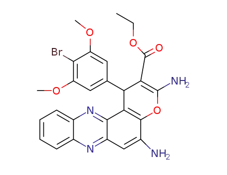 ethyl 3,5-diamino-1-(4-bromo-3,5-dimethoxyphenyl)-1H-pyrano[3,2-a]phenazine-2-carboxylate
