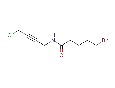 5-bromo-N-(4-chlorobut-2-ynyl)pentanamide