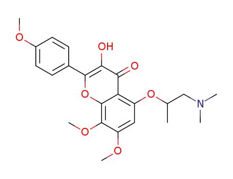5-(1-(dimethylamino)propan-2-yloxy)-3-hydroxy-7,8-dimethoxy-2-(4-methoxyphenyl)-4H-chromen-4-one