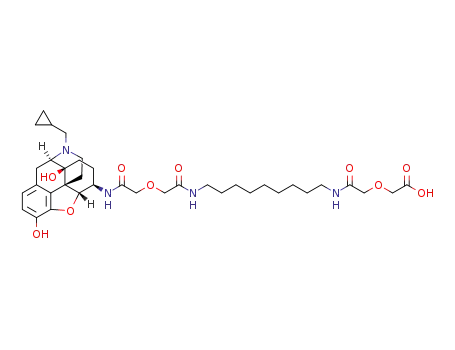 17-cyclopropylmethyl-3,14β-dihydroxy-4,5α-epoxy-6β-(1'-carboxy-4',16'-dioxo-2',18'-dioxa-5',15'-diazaicosanamido)morphinan