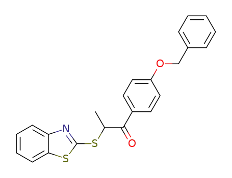 2-(benzo[d]thiazol-2-ylthio)-1-(4-(benzyloxy)phenyl)propan-1-one