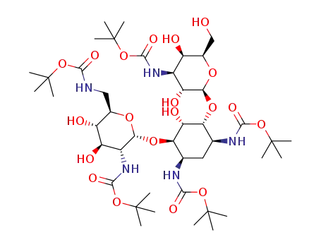1,3,2',6',3''-penta-N-tert-butoxycarbonyl kanamycin B