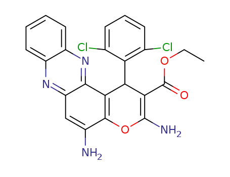 ethyl 3,5-diamino-1-(2,6-dichlorophenyl)-1H-pyrano[3,2-a]phenazine-2-carboxylate