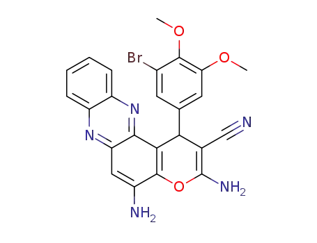 3,5-diamino-1-(3-bromo-4,5-dimethoxyphenyl)-1H-pyrano[3,2-a]phenazine-2-carbonitrile