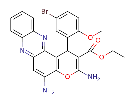 ethyl 3,5-diamino-1-(5-bromo-2-methoxyphenyl)-1H-pyrano[3,2-a]phenazine-2-carboxylate