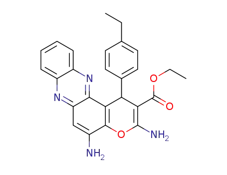 ethyl 3,5-diamino-1-(4-ethylphenyl)-1H-pyrano[3,2-a]phenazine-2-carboxylate