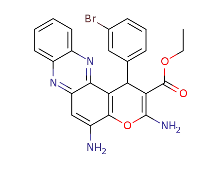 ethyl 3,5-diamino-1-(3-bromophenyl)-1H-pyrano[3,2-a]phenazine-2-carboxylate