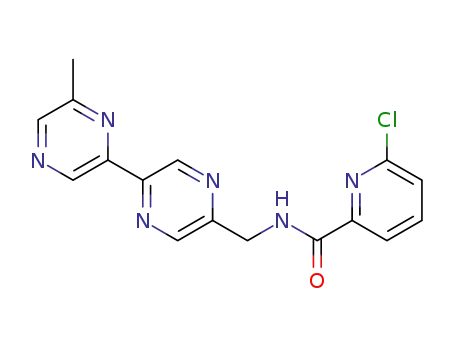 6-chloro-N-[[5-(6-methylpyrazin-2-yl)pyrazin-2-yl]methyl]pyridine-2-carboxamide