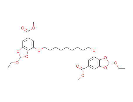 dimethyl 7,7'-(nonane-1,9-diylbis(oxy))bis(2-ethoxybenzo[d][1,3]dioxole-5-carboxylate)
