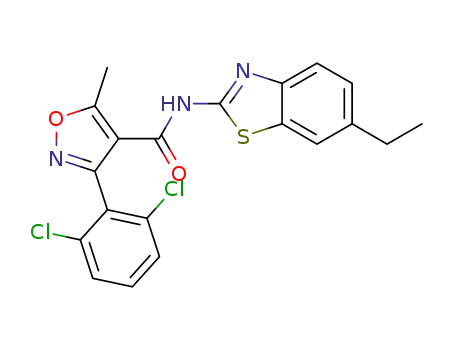 3-(2,6-dichlorophenyl)-N-(6-ethylbenzo[d]thiazol-2-yl)-5-methylisoxazole-4-carboxamide