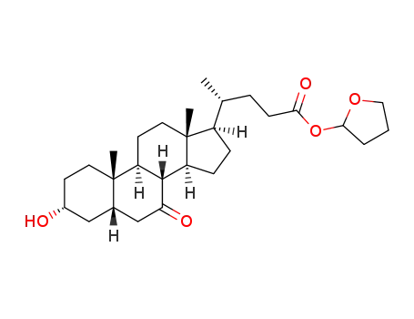 3α-hydroxy-7-oxo-5β-cholanoic acid 2-tetrahydrofuranyl ester