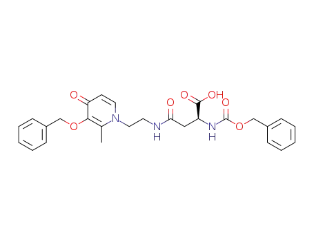 (S)-4-((2-(3-(benzyloxy)-2-methyl-4-oxopyridin-1(4H)-yl)ethyl)amino)-2-(((benzyloxy)carbonyl)amino)-4-oxobutanoic acid