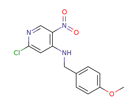 2-chloro-N-(4-methoxybenzyl)-5-nitropyridin-4-amine