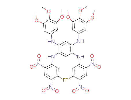 N1,N5-bis(5-fluoro-2,4-dinitrophenyl)-N2,N4-bis(3,4,5-trimethoxyphenyl)benzene-1,2,4,5-tetraamine