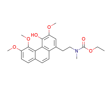 [2-(4-hydroxy-3,5,6-trimethoxy-[1]phenanthryl)-ethyl]-methyl-carbamic acid ethyl ester