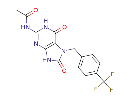 N-(6,8-dioxo-7-(4-(trifluoromethyl)benzyl)-6,7,8,9-tetrahydro-1H-purin-2-yl)acetamide