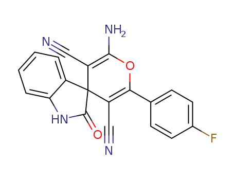 2'-amino-6'-(4-fluorophenyl)-2-oxospiro[indoline-3,4'-pyran]-3',5'-dicarbonitrile