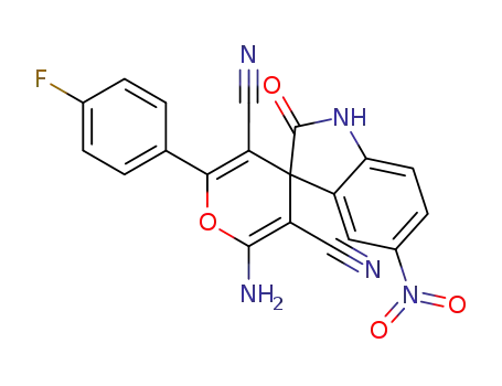 2'-amino-6'-(4-fluorophenyl)-5-nitro-2-oxospiro[indoline-3,4'-pyran]-3',5'-dicarbonitrile