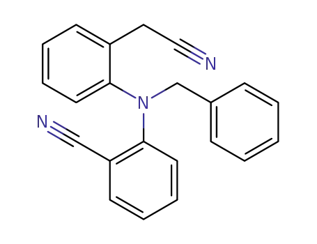N-benzyl-N-2′-cyanophenyl-2-aminophenylacetonitrile