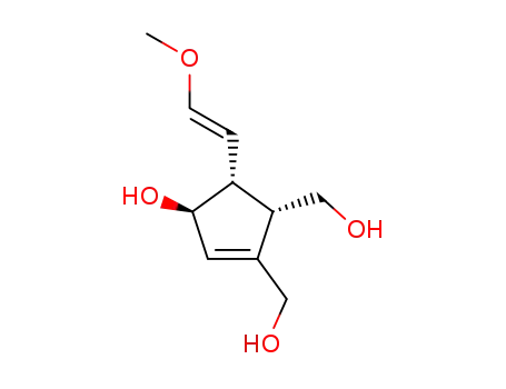(1S,4S,5S)-3,4-Bis-hydroxymethyl-5-((E)-2-methoxy-vinyl)-cyclopent-2-enol